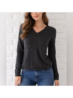 Croft & Barrow Cashmere V-Neck Sweater Small